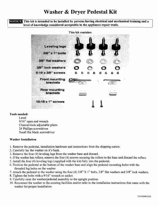 Sears Dryer Accessories 134176300-page_pdf